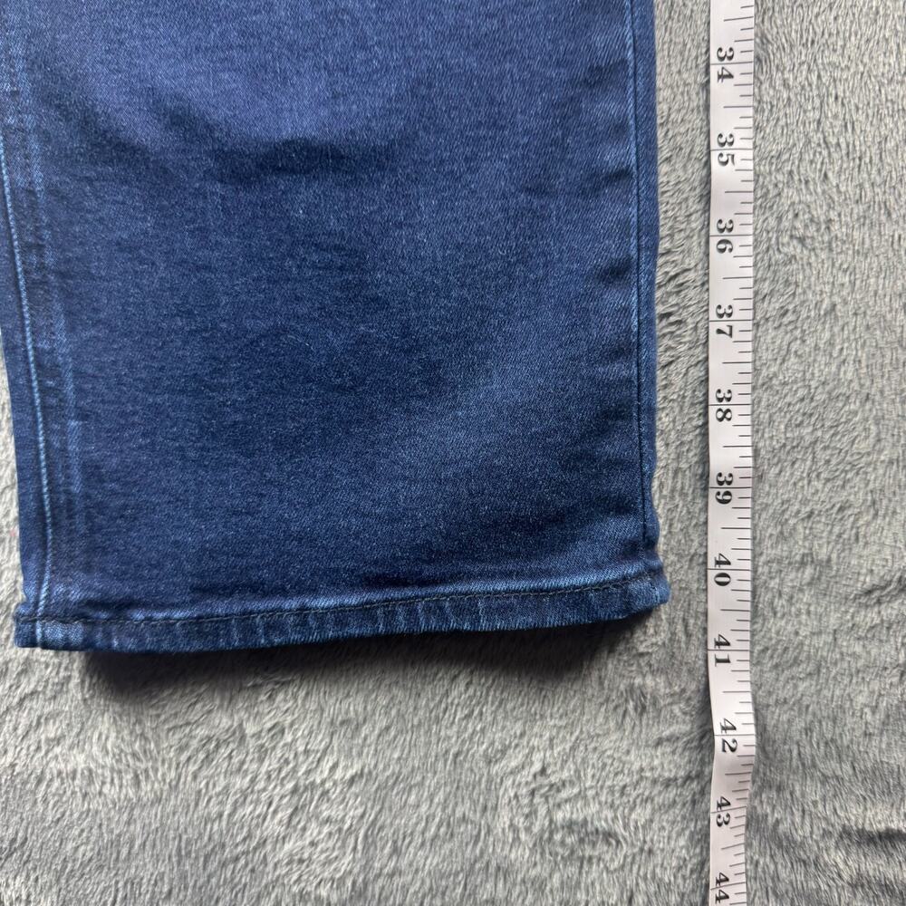 Quince Bella Stretch Straight Jeans 29 Deep Sea Blue Denim Organic Cotton - Picture 12 of 16